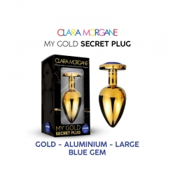 My Gold Secret Plug - Bleu